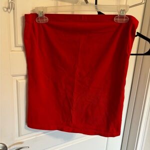 Red Women's Tube Top